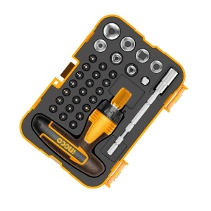 Set 31 biti si tubulare cu mâner T – set complet CR‑V cu clichet