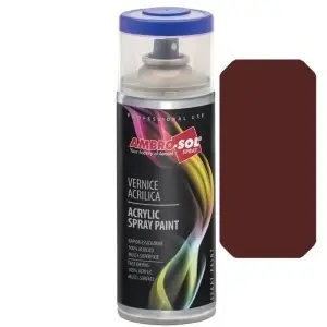 Spray Vopsea Acrilică Universală AMBRO-SOL V400, Bordou / Roșu Vin (RAL 3005), 400ml