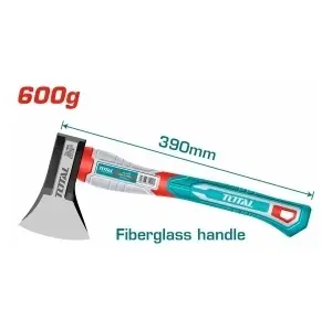 Toporaș / Securică 600g cu Mâner din fibră de sticlă Total Tools - Img 2