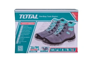 Bocanci de Protecție SB TOTAL Mărimea 43 (TSP201SB.43) - Piele Naturală, Bombeu din Oțel, Talpă Dublă PU - Img 3
