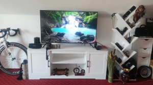Comoda tv alb ZINUS , inchidere soft-close , 147 x 40 x 60 cm - Img 6