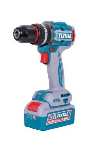 Mașină de Înșurubat și Găurit cu Percuție pe Acumulator 20V TOTAL TIDLI208682 - Motor Brushless, 86Nm, 2 Acumulatori 4 amperi, Accesorii + Valiză - Img 2