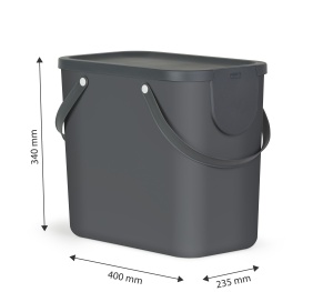 Rotho Albula 25 L – coș/depozit organizator multifuncțional, plastic reciclabil - Img 5