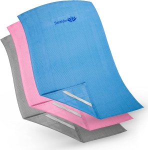 SENTIDOS set 3 lavete din microfibra 70cm x 40cm lavete magice pentru geamuri curata fara a folosi solutie chimica (doar apa ) - Img 3