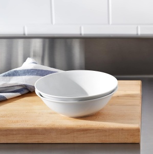 Set 6 Boluri Salată Albe AmazonCommercial, 18 cm – Perfecte pentru Bucătărie și Servire - Img 2