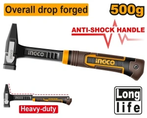 Ciocan 500 g Ingco antisoc – maner fibră de sticlă, impact eficient