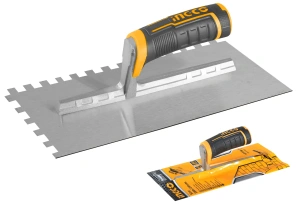 Gletieră cu Dinți 280 x 130 mm (Dinți 10x10 mm) Mâner Ergonomic Cauciucat Ingco