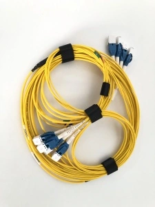 Patch Cord Fibra Optică 8‑Fibre AFL Hyperscale Single‑Mode LC‑LC 8 m – OS2 G.657A1 LSZH