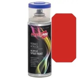 Spray Vopsea Acrilică Universală AMBRO-SOL V400, Roșu Trafic (RAL 3020), 400ml