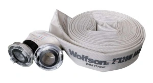 WOLFSON - Furtun PVC Pânzat Tip Pompieri 2" 20M Ø 50mm cu Mufe Cuplare