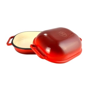 Cratită fontă emailată Perfect Home 7 L cu capac – 30 × 15 cm - Img 2
