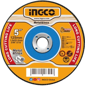 Disc Abraziv de Tăiat Metal și Inox 125 x 1.0 mm INGCO MCD101251