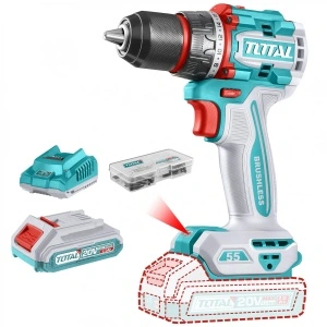 Mașină de Înșurubat 20V 55Nm Total TDLI205582 - Cu 1 Baterie și Încărcător