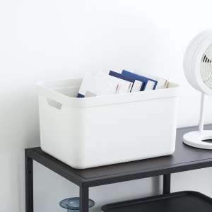 Set 3 cutii depozitare Rotho Jive 16 L – plastic reciclabil, stivuibile - Img 2