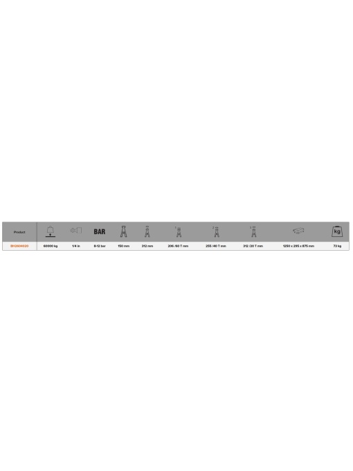BAHCO BH2604020 Cric crocodil pneumo-hidraulic 60 tone - Img 2