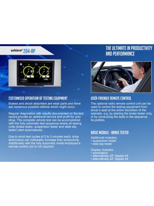 HOFMANN SAFELANE 204RP + CONTACTEST stend pentru testare frana si suspensie - Img 5
