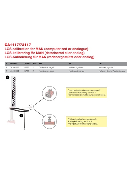 josam  72117 tinta calibrare radar man