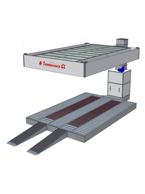 METRON PREP108 Spatiu pregatire vopsire cu plenum si bazament fixare de tavan - Img 4