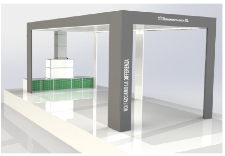 METRON PREP201 - spatiu pregatire vopsire camioane si autobuze cu plenum recirculare si structura pe pardoseala