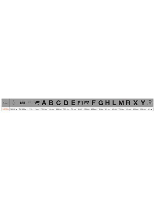 BAHCO BH7100 Presa hidraulica de atelier capacitate 100 tone - Img 4