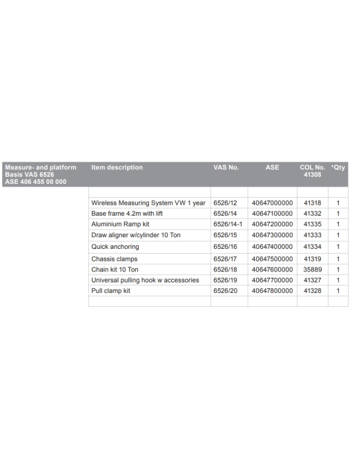 VAS 6526 Stand redresare si masura caroserii configuratia Volkswagen - Audi - Img 2