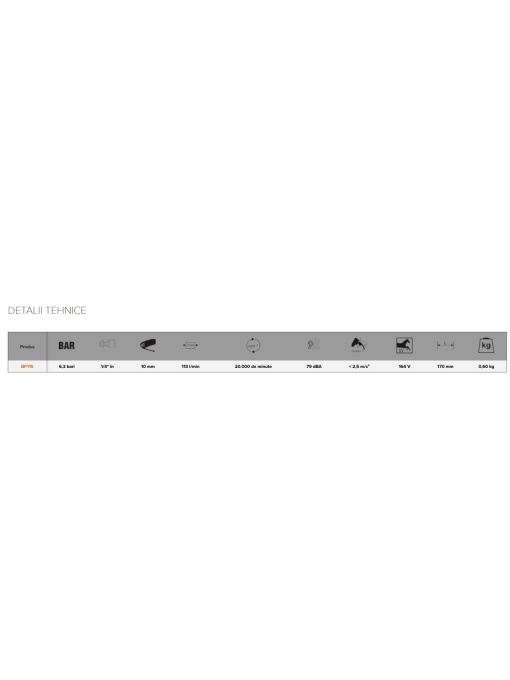 BAHCO BP115 Polizor unghiular cu actionare pneumatica - Img 2