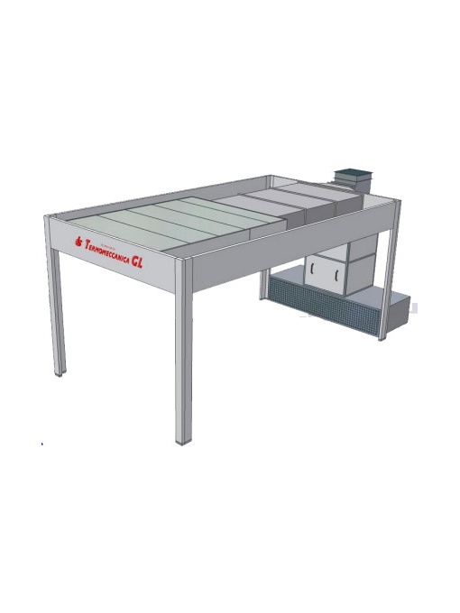 METRON PREP110 Spatiu pregatire vopsire cu plenum recirculare si structura pe pardoseala - Img 4