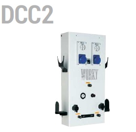 WORKY DCC2 - panou multienergie aplicat pe perete, pentru doua posturi