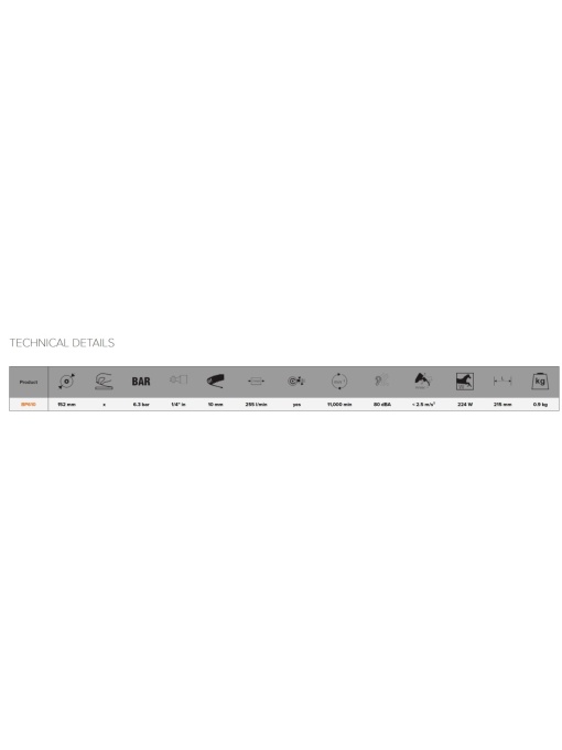 BAHCO BP610 Masina de slefuit orbitala 2.5mm cu suport Velcro - Img 2