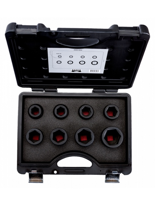 BAHCO K8901M/8 Set tubulare de impact 8 piese, actionare 3/4'' - Img 2