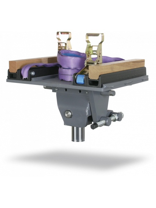 Optional: suport CV GA III Unghi de reglare: ± 40° / ±17°, centura de tensionare pentru asigurarea sarcinii, dimensiuni reglabile la 600 x 400 mm, capacitate 1 t,  Ø 35 mm, dimensiuni 400×300 mm