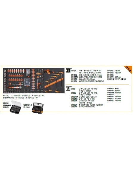 Dulap mobil cu 9 sertare model extra-lung si 716 scule, BW 2400S XL9/E-XXL - Img 3