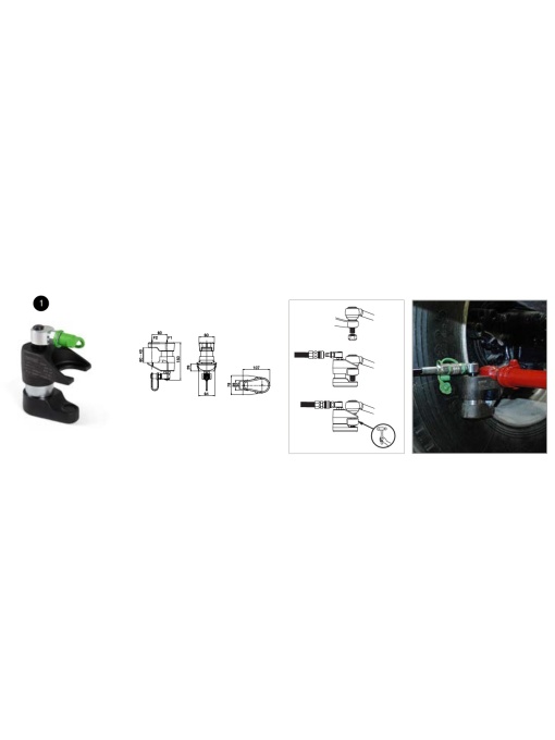 JOSAM I-BE57-39 extractor articulatie sferica cu actionare hidraulica - Img 5