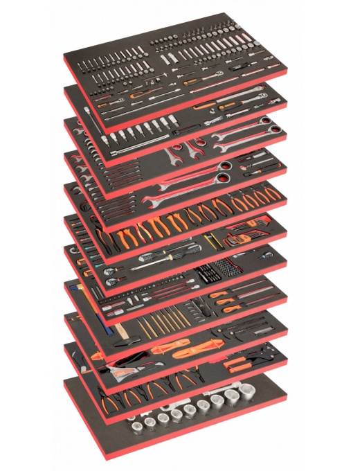 BAHCO 1 FF1BSET MONSTER Dulap XXL cu 12 sertare si 758 scule pentru adevaratii profesionisti - Img 4