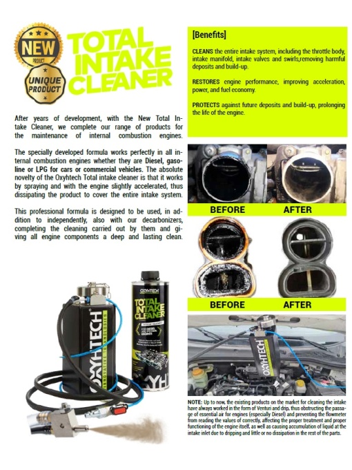 OXYHTECH TIC Dispozitiv curatare sistem evacuare motor - Img 2
