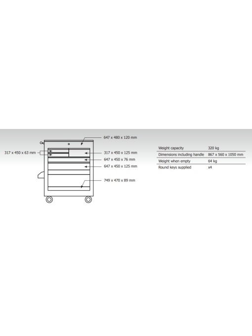 GYS 076143 Dulap universal pentru scule si dispozitive - Img 3