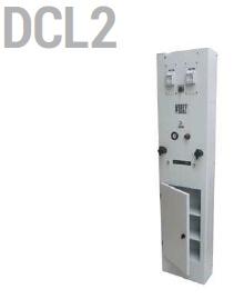 WORKY DCL2 - totem multienergie aplicat pe perete, pentru doua posturi