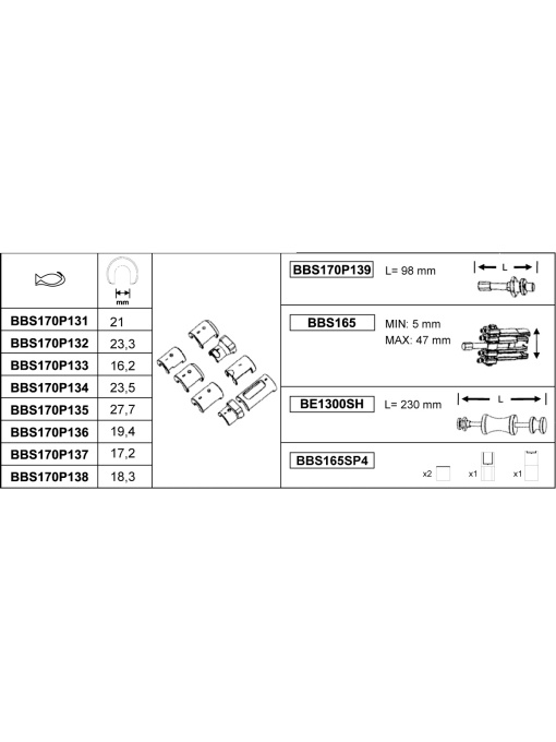 BAHCO BBS170P13 Set extractor stergatoare parbrize - Img 2