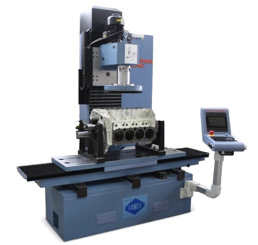 COMEC AC200 CNC - masina CNC pentru alezat camera cilindru piston pentru autoturisme si autocamioane