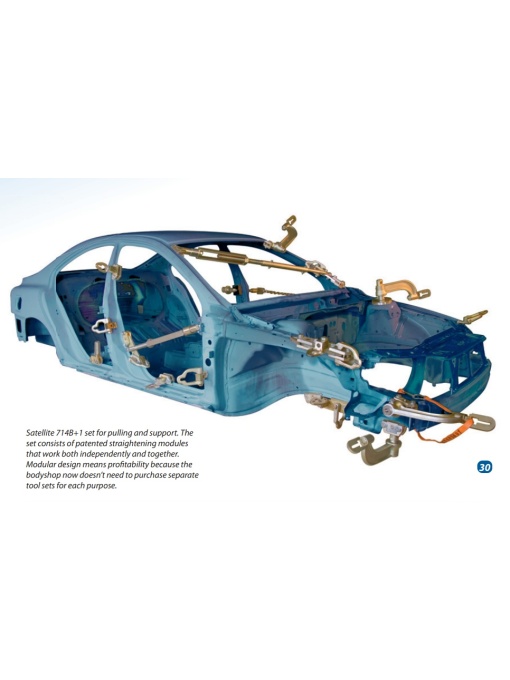 GYS SMART SATTELITE COMPLETE KIT set complet accesorii tragere caroserii avariate - Img 6