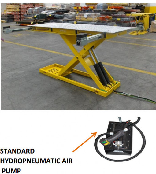 METRON PREP T LIFT – elevator tinichigerie plat, incastrabil/de suprafata, 3T
