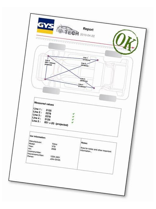 GYS GYSMETER rigla electronica pentru masurare caroserie - Img 3