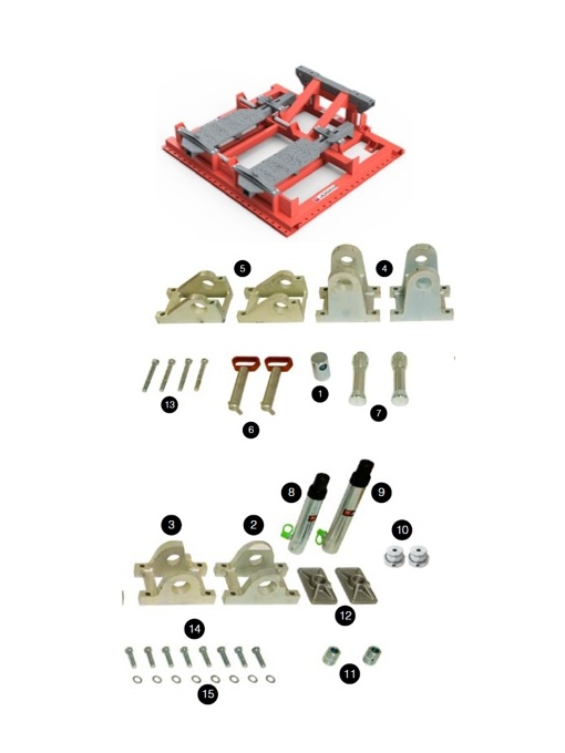 JOSAM Basic frame cab bench, rama fixare cabina camion in vederea indreptarii - Img 3