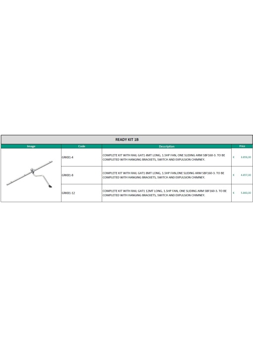 Sine diferite dimensiuni cu 1 brat aspirare: