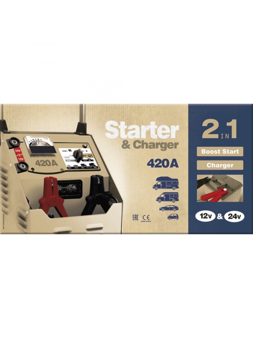 GYS NEOSTART 420 Robot pornire + redresor 12/24 V - Img 2