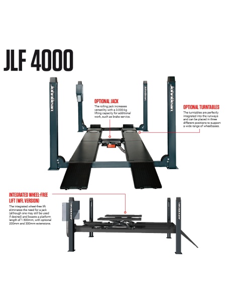 John Bean JLF4000 - Elevator 4 coloane special conceput pentru reglat geometria rotilor la autovehicule - Img 2