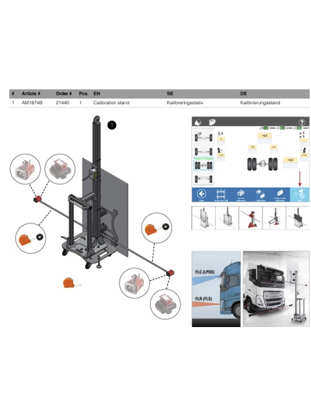 josam 21440 tinte calibrare adas si siteme siguranta camion