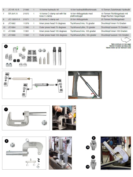 JOSAM FRAME PRESS ADVANCED KIT 21569 – sistem standard redresare sasie in configuratia Advanced - Img 4