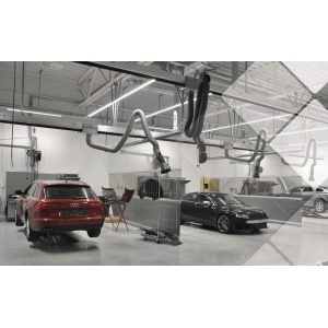 WORKY GRK Sistem culisant cu brat articulat pentru aspirare gaze esapament