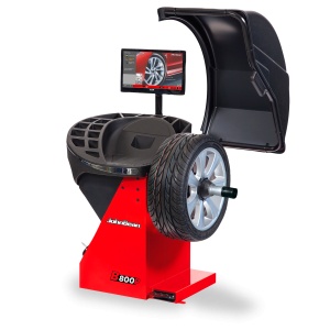 John Bean B800P - masina premium pentru echilibrarea rotilor cu introducere full automata dimensiuni